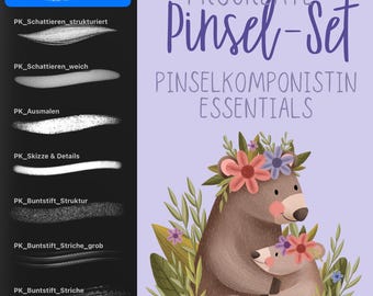 Procreate Brush Set: Brush Composer Essentials - 8 brushes for beautiful digital artwork