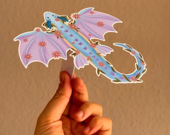PinselMag “Dariella” – magnetic dragon for the bookshelf, fantasy shelf decoration, bookish decor