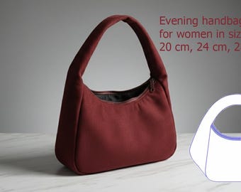 Evening Bag Sewing Pattern (A4, Letter, A0, DXF)