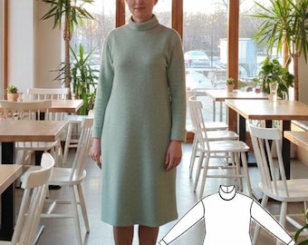 Pattern for a warm knitted dress