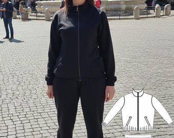 Tracksuit pattern, sizes US 4 EU 36 to US14 EU 46