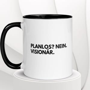Zabawny kubek biurowy – Nie masz pojęcia? Nie. Wizjoner. – Prezent dla współpracowników, do pracy, zabawny, sarkazm, kubek do kawy, do biura