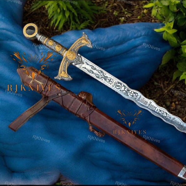 Excalibur Sword: Emma Swan & Killian Jones Engraved Replica