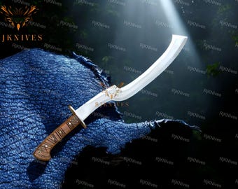 Handmade Egyptian Khopesh Sword: Steel Blade Replica with Sheath