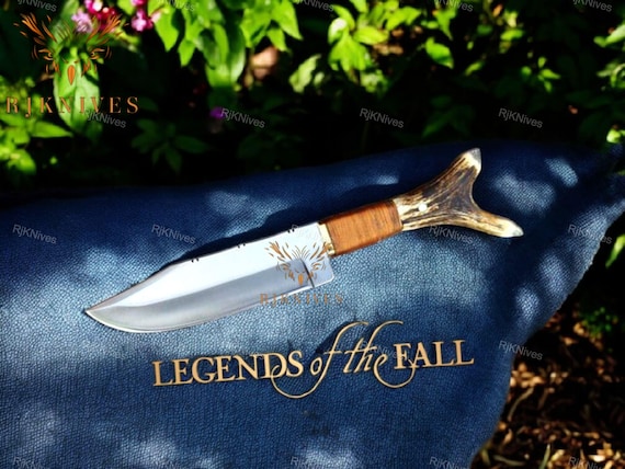 Handmade Bowie Knife: Legends of the Fall Replica with Antler Handle