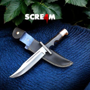 Scream Replica Knife Buck 120 Hunting Knife Movie Replica Gift for Husband Wedding Gift for Boyfriend Free Gift Wrap