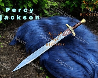 Handcrafted Riptide Sword: Percy Jackson Cosplay, Forged Anaklusmos
