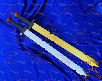 Finn's Scarlet Gold Fantasy Sword – Inspired Collectible Blade for Cosplay & Display