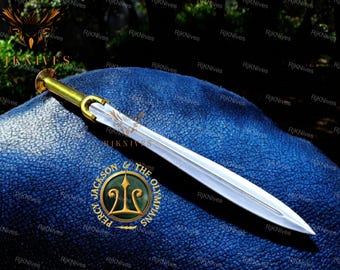 Handmade Riptide Sword: Percy Jackson Inspired with Leather Sheath