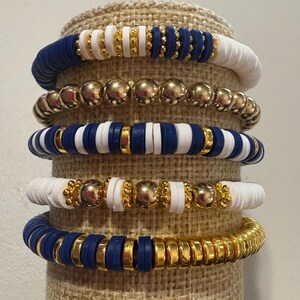 Heishi Set 5 Braccialetti Natalizi In Argilla Con Perline A Tema Natale, Regali Per Donne E Ragazze - 2