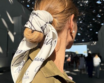 Calligraphy Print Scarf: "You Are Extraordinary" - Meaningful Women's Gift
