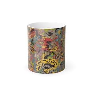 King Gizzard and the Lizard Wizard Oddments kleur veranderende mok, hittegevoelige mok, 11oz