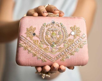 Pochette color carne vernice lucida borsetta da cerimonia clutch donna