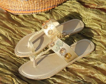 Sandali Kolhapuri da donna fatti a mano - Tradizionale Chappal pakistano - Slip on da donna