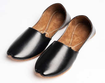 Zapatos Khussa de cuero hechos a mano para hombres: Jutti paquistaní, Mojari de boda