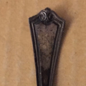 Antique 1930s SSMC Sterling Silver Manufacturing Company Potomac Pattern Open Salt Cellar Sugar Condiment Small Spoon