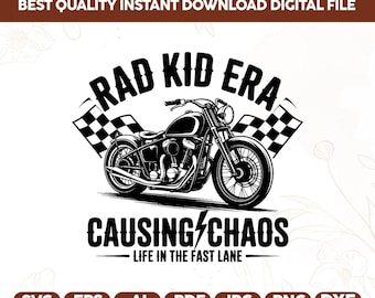 Toddler SVG PNG,Trendy Kid Shirt Png,Rad Kid Era Png,Cool Kid Png,Causing Chaos svg Png,Boy Mom Svg Png,Edgy Boy Sublimation Design,Cricut