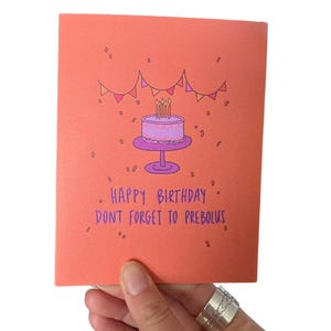 Lustige Geburtstagskarte für Diabetiker - “Happy Birthday! Vergiss den Prebolus nicht!’ | Typ 1 Diabetes Geschenk, Karten für Diabetiker