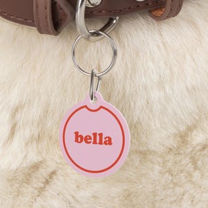 Hondenpenning, hondenidentificatietag, rond hondenpenning, aangepast hondenpenning, gepersonaliseerd hondennaamkaartje, kattenpenning, huisdier-ID-tag - AARDBEI