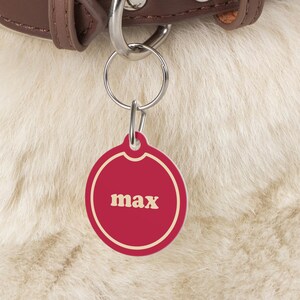 Hundemarke, Hundemarke, Runde Hundemarke, Hundemarke individuell, Personalisierte Hundemarke, Katzenmarke, Haustier Marke - CHERRY