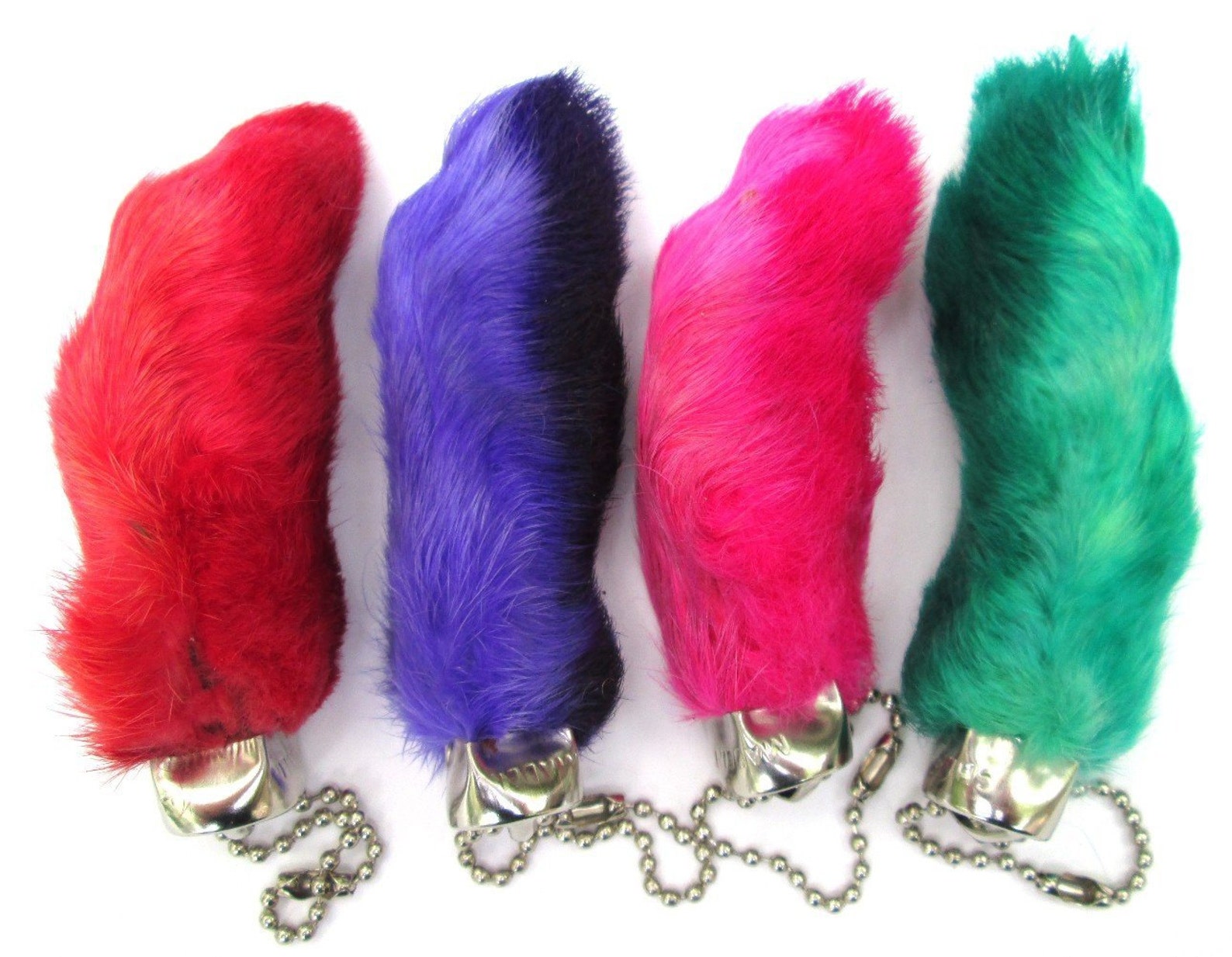 Rabbit Rabbits Foot KEYCHAIN Assorted Colors 4 Pieces | Etsy
