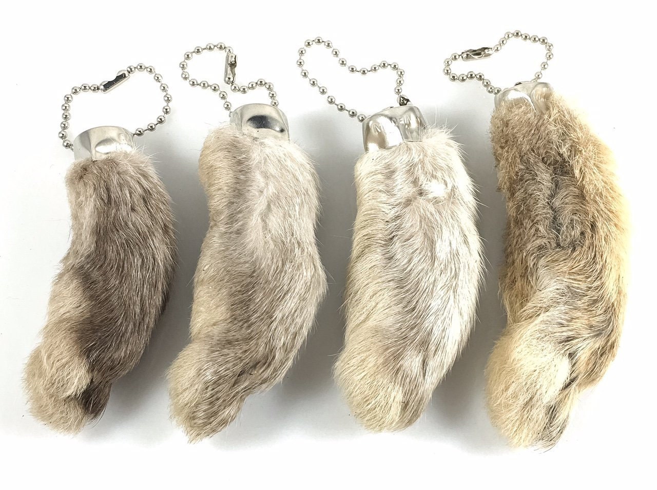 Rabbit Rabbits Foot KEYCHAIN WHITE/NATURAL 4 Pieces - Etsy 日本