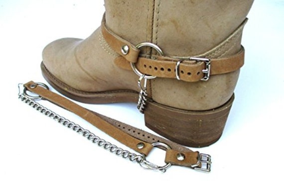 Cowboy boot top harness straps