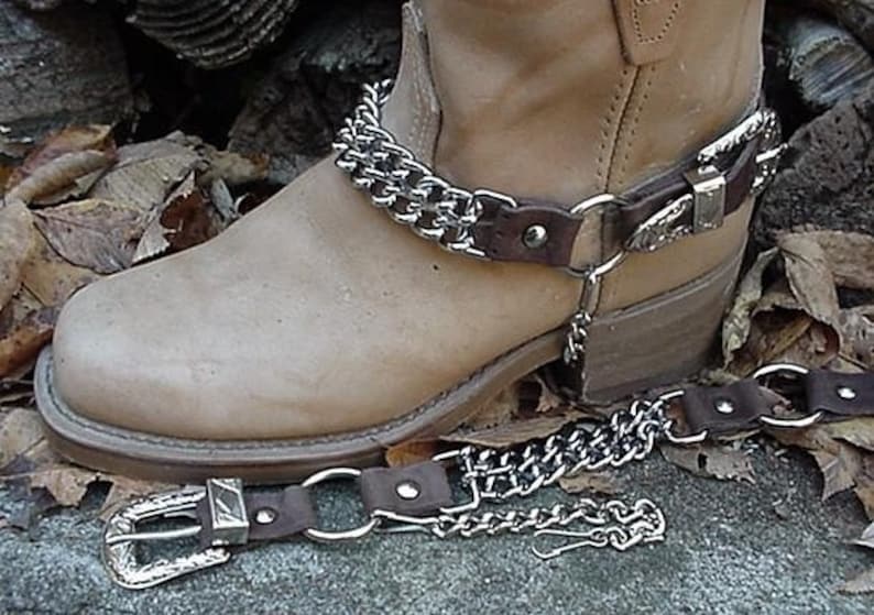 women's combat boots with chains
