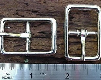 CENTER BAR BUCKLE Buckles 3/4 inch Nickel Finish 16 pcs