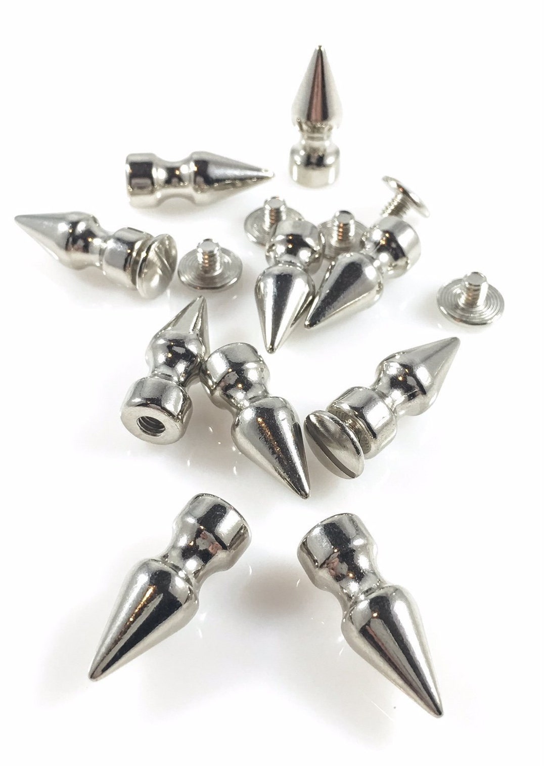 100pcs DIY cone studs cone spike studs beads 7*9mm Metal