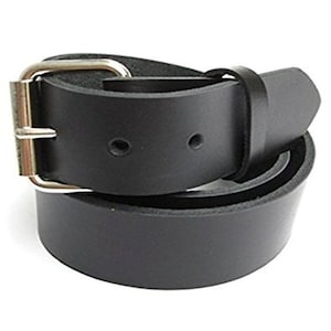 Big & Tall Mens Heavy Duty Ceinture en cuir noir 1 1/2 « Large Tailles 46 - 72