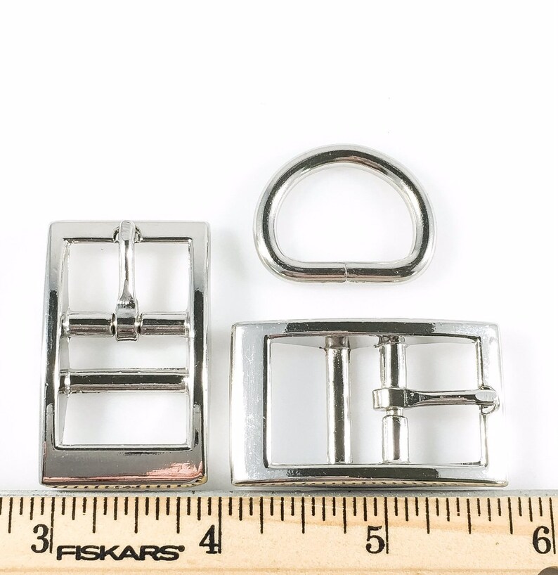 DOG COLLAR BUCKLES W Dee 3/4 Inch Nickel Finish 12 Sets Etsy