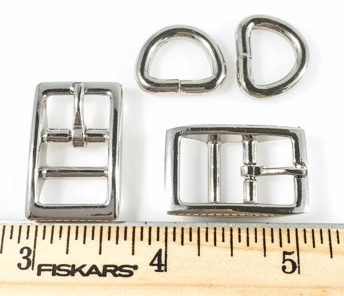 DOG COLLAR BUCKLES w Dee 1/2 inch Nickel Finish 20 Sets Etsy