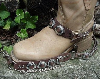 Western Boots BOOT CHAINS (The Concho Honcho) BROWN