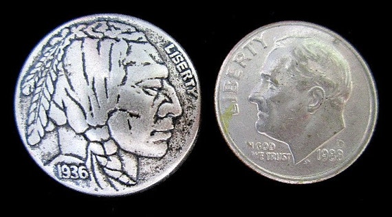 Indian Head Buttons Concho Ornament 15MM Metal 8 Piece Set