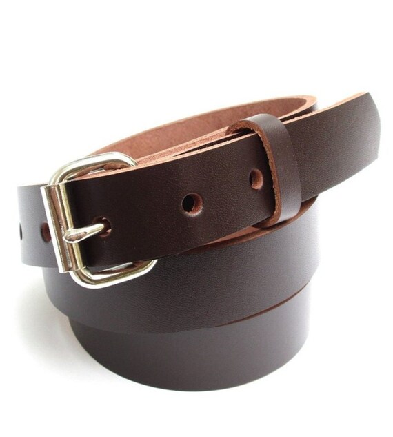 Mens Heavy Duty Dress Belt 1 Inch Wide Black Brown Etsy Singapore