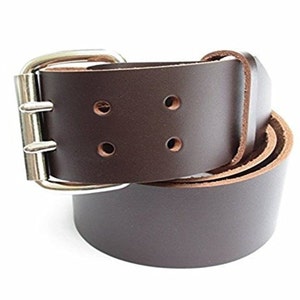 Mens Heavy Duty Leather Belt 2 Inch Wide Black & Brown - Etsy
