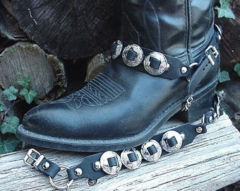 WESTERN Boots BOOT CHAINS (The Concho Honcho) Black