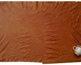 Upholstery Leather Piece Cowhide Light Brown Light Weight 24 x 36 inches 6 SF