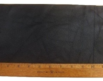 A-1 Upholstery Leather Piece Cowhide Black Lt Wt 1/2 Sf