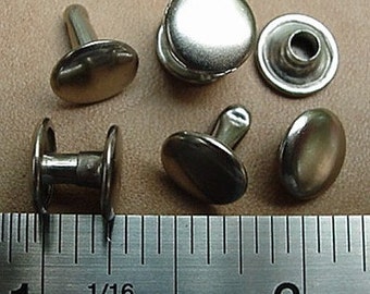 RAPID RIVETS Nickel Plain Medium 3/8 inch HEAD 200 pcs