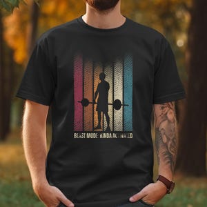 Beast Mode Kinda Activated T-Shirt, Gym Workout Tee, Fitness Motivation Shirt, Strength Training Apparel, Gym Lover Gift Idea