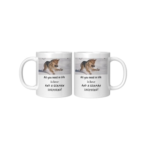 German Shepherd mug. Great gift for German Shepherd owner, or fan. Great gift for any fan of dogs, animals or nature. Dog gifts. Pet gifts.