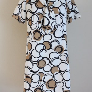 1960s Dress / Sailor Dress / Geometric Print l-xl image 3