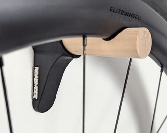 Colgador de ruedas para bicicleta / Soporte para ruedas / Diseño limpio, minimalista y protector