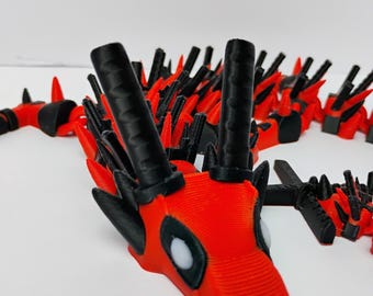 16" Articulated Dead Dragon - 3D Printed