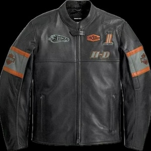 Harley Davidson Screamin’ Eagle Men’s Motorcycle Leather Jacket