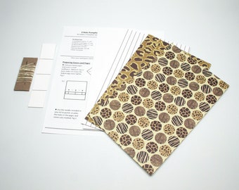 DIY Kit 3 Hole Pamphlet Stitch Animal Safari #1