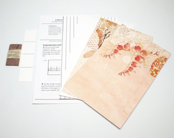 DIY Kit 3 Hole Pamphlet Stitch Garden Tea Party #6