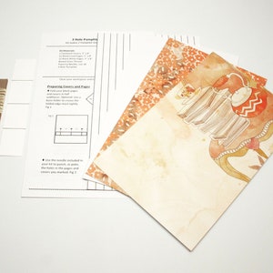 DIY Kit 3 Hole Pamphlet Stitch Garden Tea Party #4